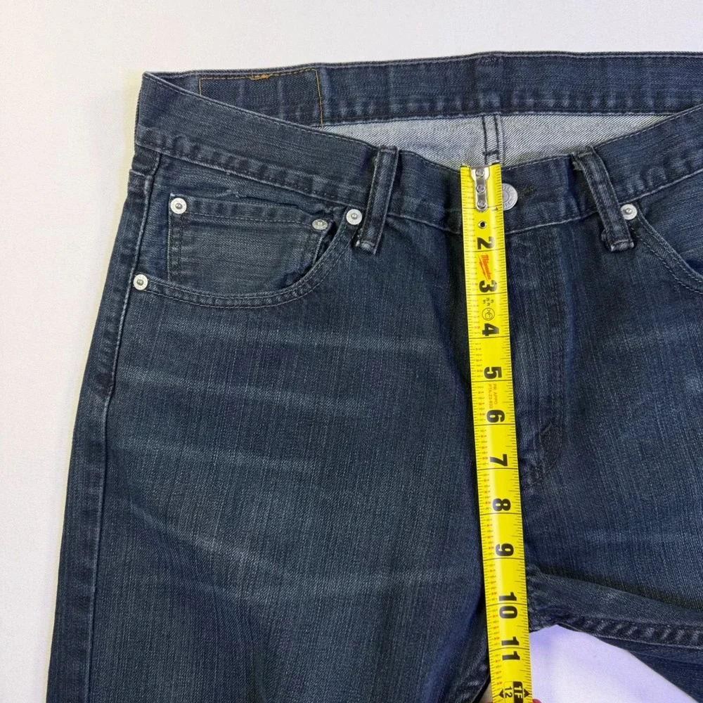 Levis 527 Slim Bootcut Jeans Mens 34x34 Dark Wash Indigo Denim 05527-0248